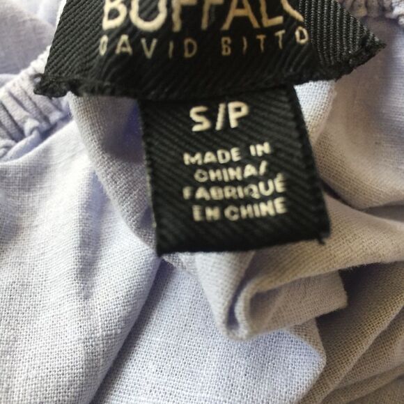 Buffalo David Button Off the Shoulder Top Blue S - Picture 7 of 7